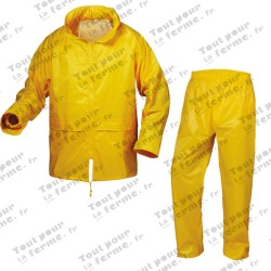 Ensemble de pluie, jaune