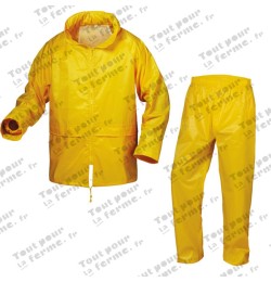 Ensemble de pluie, jaune