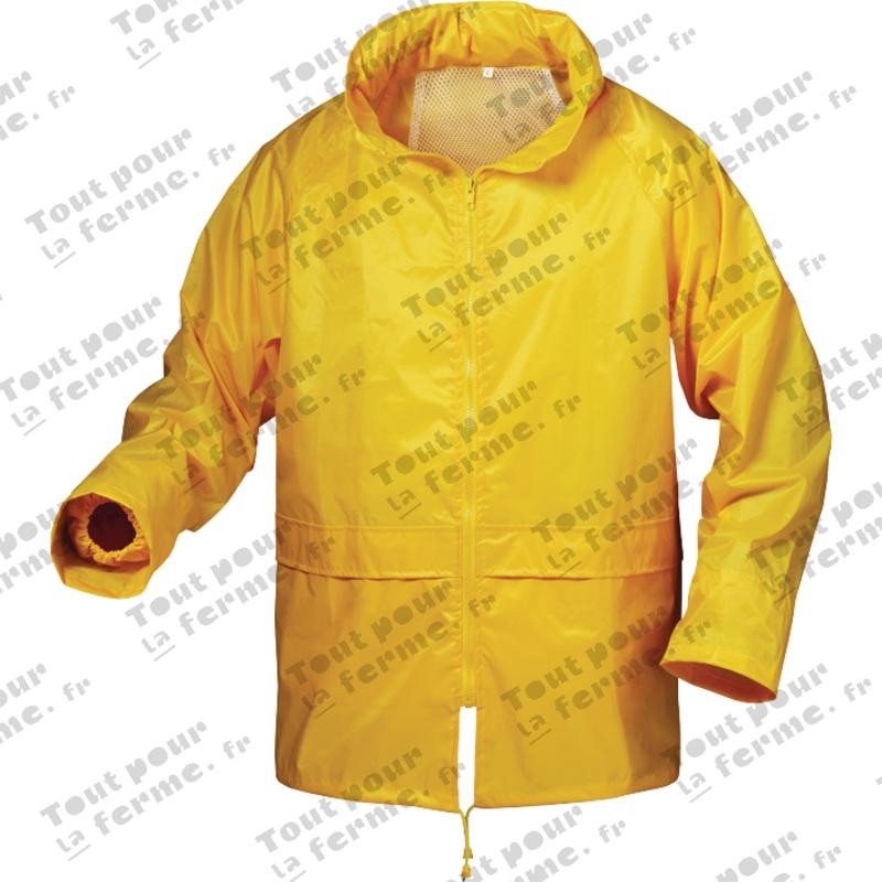 Ensemble de pluie, jaune