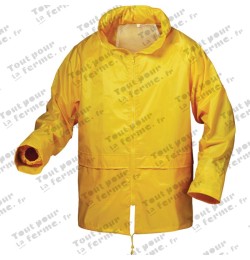 Ensemble de pluie, jaune