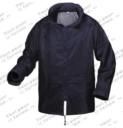 Ensemble de pluie, bleu