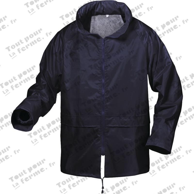 Ensemble de pluie, bleu