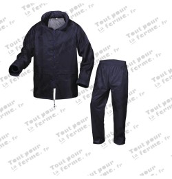 Ensemble de pluie, bleu