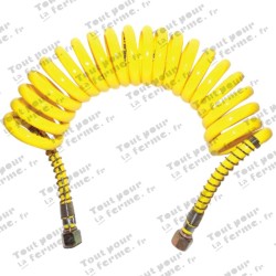 Tuyau spiralé, en élastomère