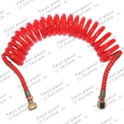 Tuyau spiralé, en élastomère