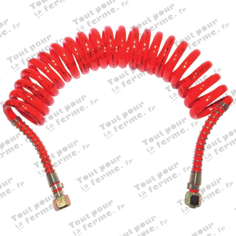Tuyau spiralé, en élastomère