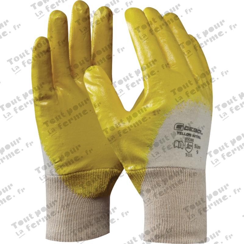 Gants "Yellow Nitril"