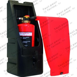 Coffret ext. rouge/noir 680x260x260