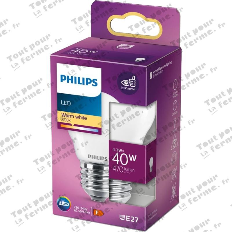 Philips LED classic 40W P45 E27 WW FR ND