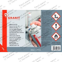Spray de zinc aluminium clair 400 ml