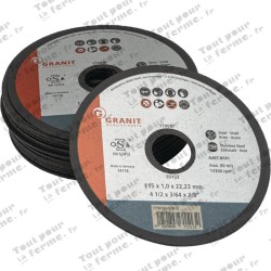Disque à tronçonner l'acier