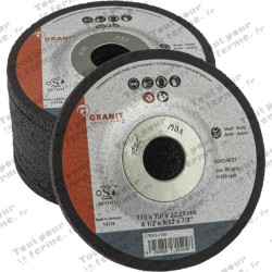 Disque à meuler l'acier