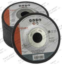 Disque à meuler l'acier