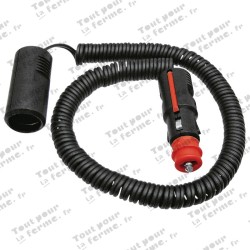 Câble spiralé de rallonge 12 V