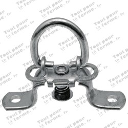 Verrou tournant œillets ovales 42x22 mm
