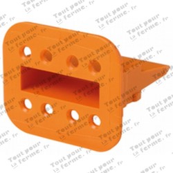Embout fiche plate 8 pôles, sous blister