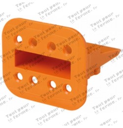 Embout fiche plate 8 pôles, sous blister