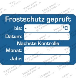 Autocollant "Antigel"
