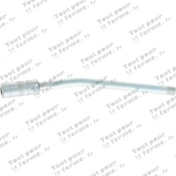 Tube en acier avec embout à 4 mâchoires