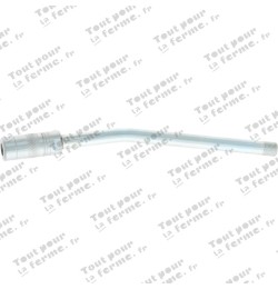 Tube en acier avec embout à 4 mâchoires