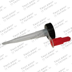 Tube en acier avec embout à 4 mâchoires