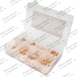 Assortiment de joints en cuivre
