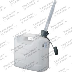 Jerricane à eau, PE + bec flexible, 10L