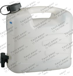 Jerricane à eau PE 10l + robinet vidange