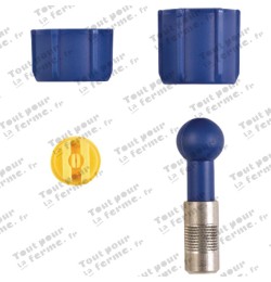 Buse réglable et pivotante, en inox