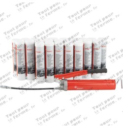 Pompe à graisse + 24x graisse 400 g