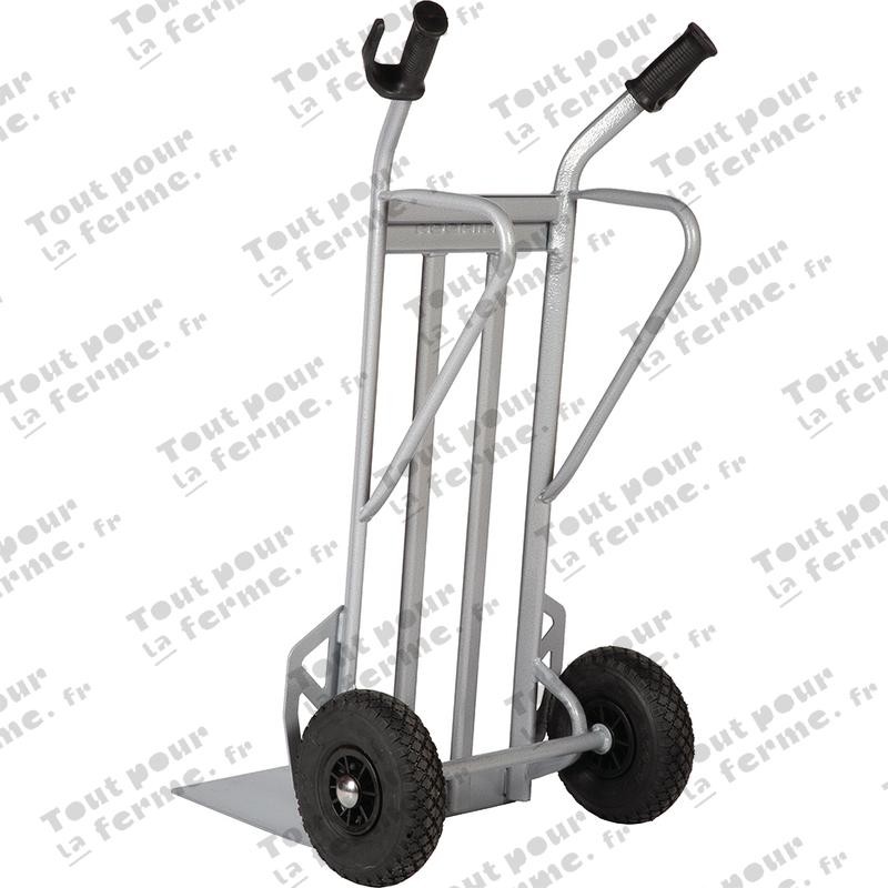 Diable de chantier, 350 kg, roue gonflab