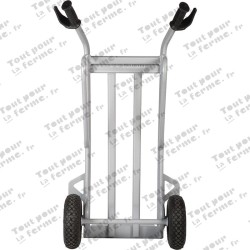 Diable de chantier, 350 kg, roue gonflab