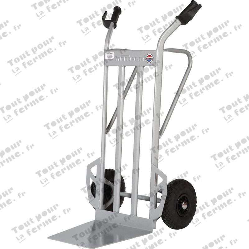 Diable de chantier, 350 kg, roue gonflab