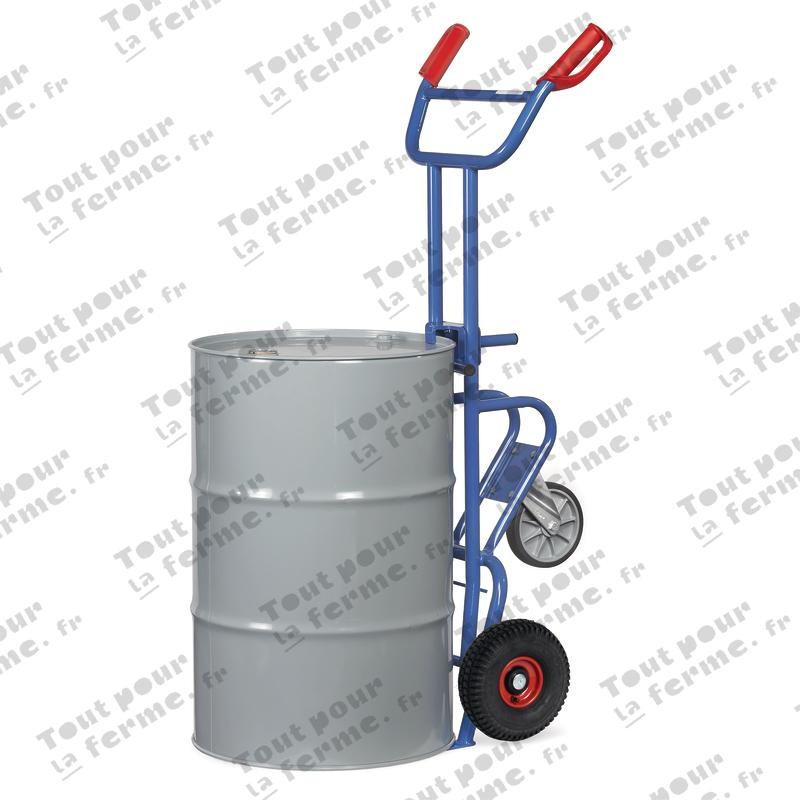 Chariot pour futs 1072 avec roue d’appui