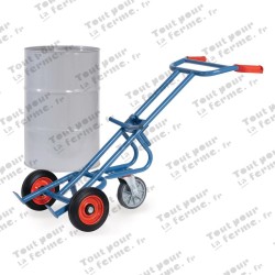 Chariot pour futs 1072 avec roue d’appui