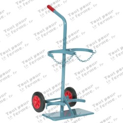 Chariot pour bouteilles en acier