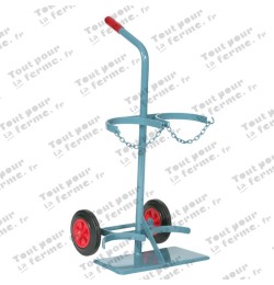 Chariot pour bouteilles en acier