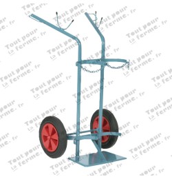 Chariot pour bouteilles en acier
