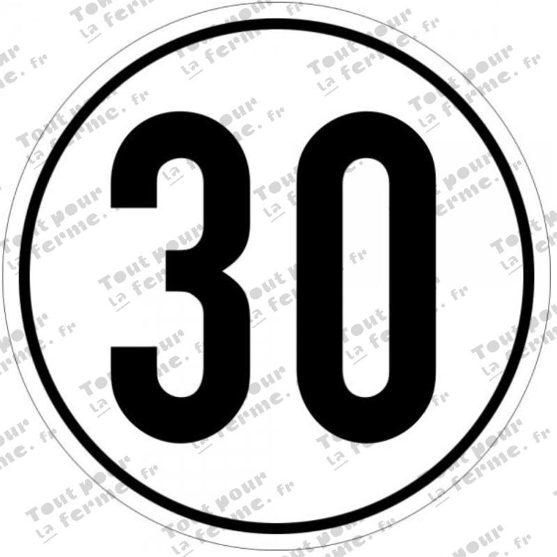 Panneau de limitation de vitesse 50 km/h