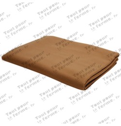 Couverture en laine, brune