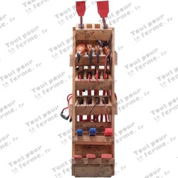 Présentoir en bois, 32 pièces